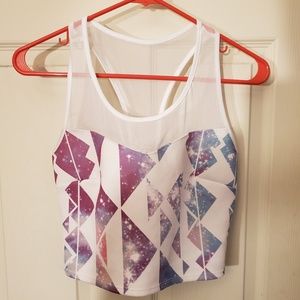 Geometric Prism Crop Top